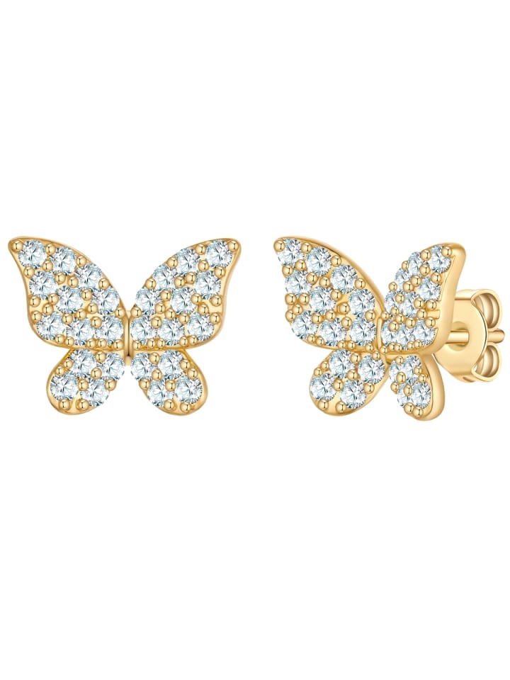Yokoamii Серьги-бабочки из латуни с кубическим цирконием в оправе из желтого золота
Yokoamii Серьги-бабочки из латуни с кубическим цирконием в оправе из желтого золота