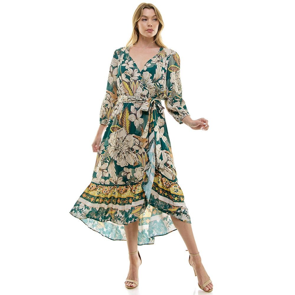 Женское платье макси с поясом и запахом Figueroa и цветами Figueroa & Flower, цвет Teal Tan
Женское платье макси с поясом и запахом Figueroa и цветами Figueroa & Flower, цвет Teal Tan