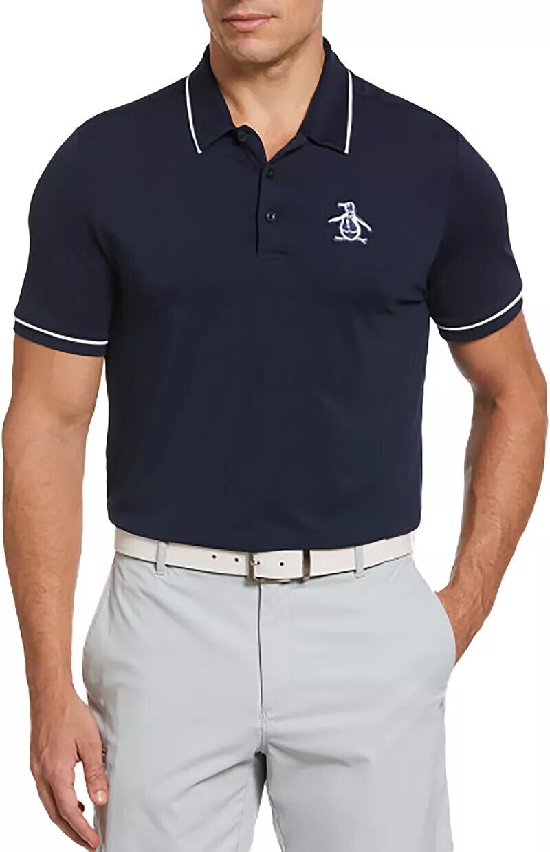 Мужская рубашка поло для гольфа с короткими рукавами и короткими рукавами Original Penguin, черный
Мужская рубашка поло для гольфа с короткими рукавами и короткими рукавами Original Penguin, черный