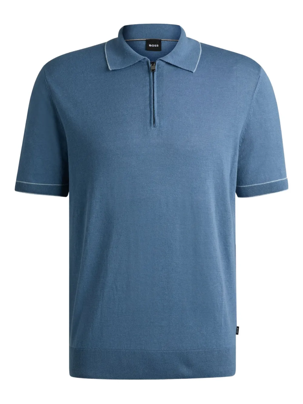 Рубашка-поло с короткими рукавами и застежкой-молнией на половину длины BOSS, синий
Рубашка-поло с короткими рукавами и застежкой-молнией на половину длины BOSS, синий