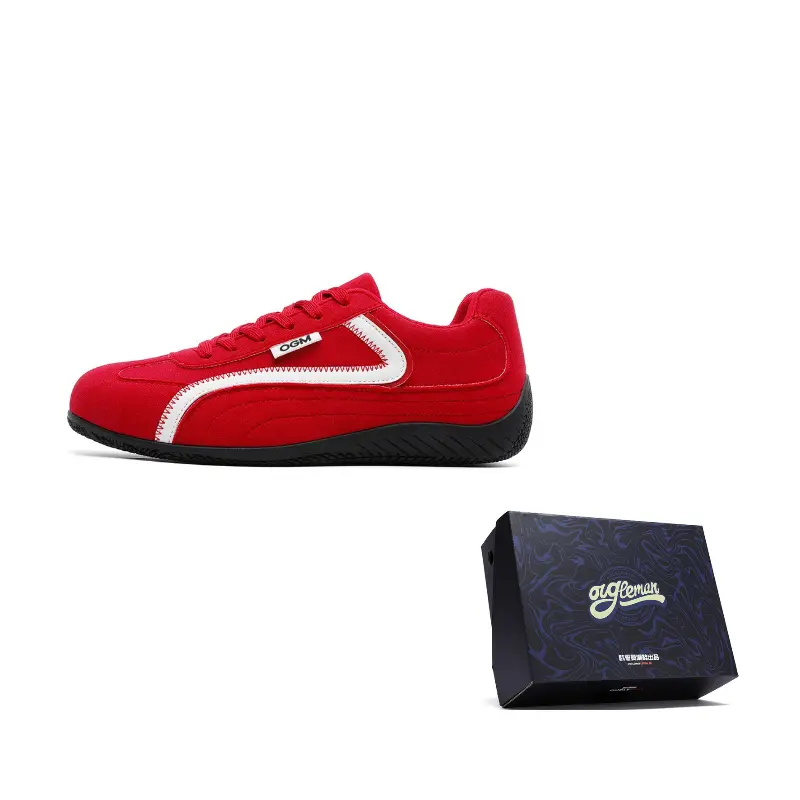 OUGLEMEN Красные мужские повседневные низкие кроссовки с устойчивым к истиранию покрытием, цвет Red
OUGLEMEN Красные мужские повседневные низкие кроссовки с устойчивым к истиранию покрытием, цвет Red