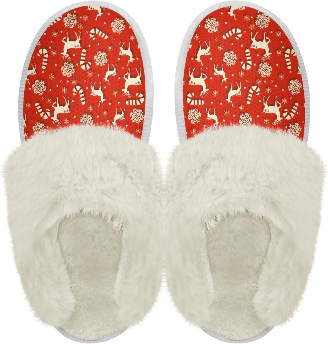 Хлопковые тапочки PJHEQOXE с пушистыми краями, домашние тапочки для дома и улицы, хлопковые тапочки унисекс, Christmas Elk
Хлопковые тапочки PJHEQOXE с пушистыми краями, домашние тапочки для дома и улицы, хлопковые тапочки унисекс, Christmas Elk