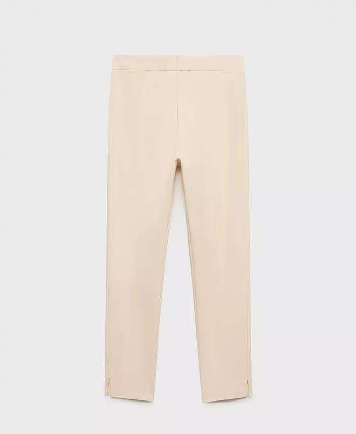 Женские укороченные узкие брюки MANGO, коричневый/бежевый 
Женские укороченные узкие брюки MANGO, коричневый/бежевый