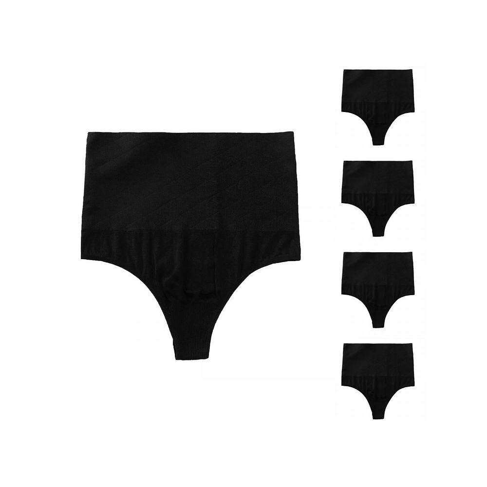 5 упаковок женских трусиков-стрингов с контролем живота, корректирующее белье, узкие трусы с высокой талией, не оставляющие следов ALLEGRA K, черный
5 упаковок женских трусиков-стрингов с контролем живота, корректирующее белье, узкие трусы с высокой талией, не оставляющие следов ALLEGRA K, черный