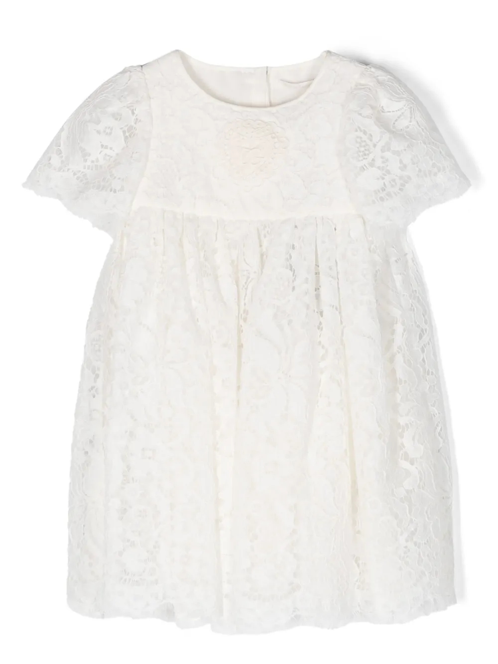 Кружевное платье с нашивкой-логотипом Dolce & Gabbana Kids, белый
Кружевное платье с нашивкой-логотипом Dolce & Gabbana Kids, белый