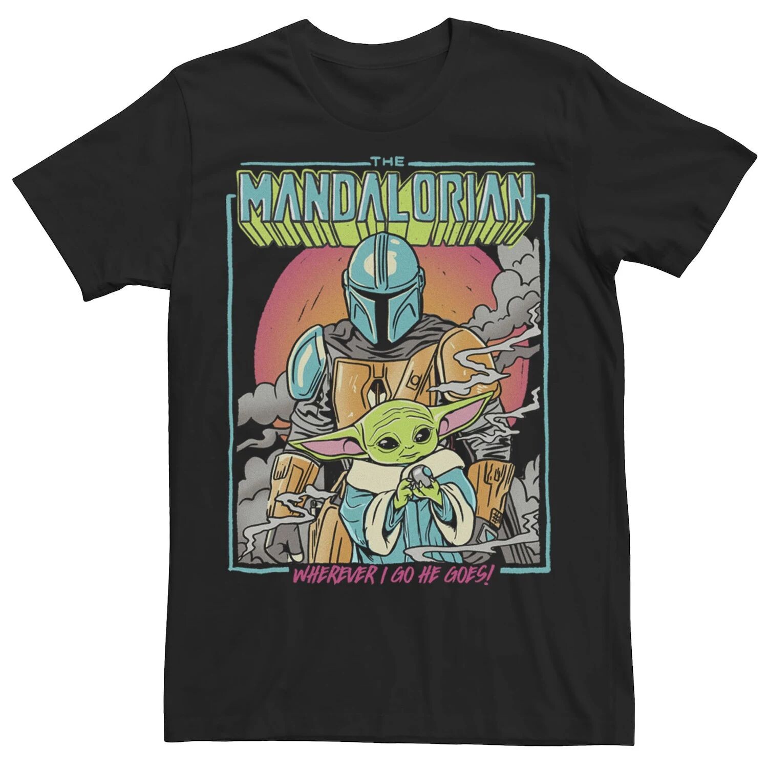 Мужская футболка в стиле поп-арт «Звездные войны: Мандалорец», куда бы я ни пошел, он идет Licensed Character
Мужская футболка в стиле поп-арт «Звездные войны: Мандалорец», куда бы я ни пошел, он идет Licensed Character