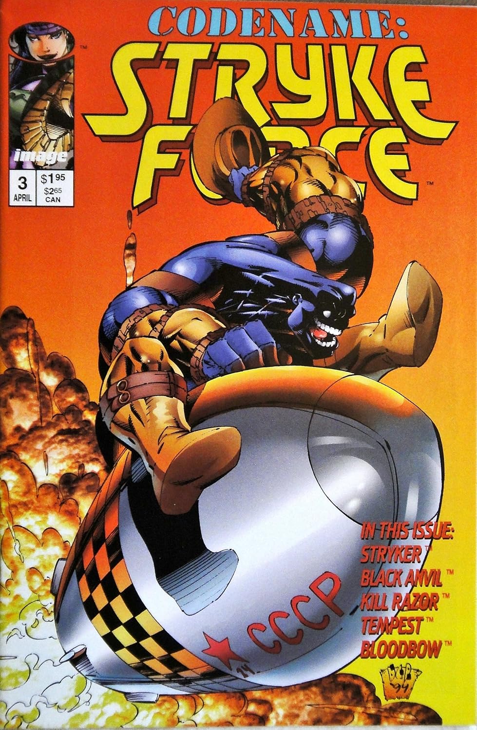 Codename:Stryke Force Volume 1, #3 April 1994 (Image Comics)
Codename:Stryke Force Volume 1, #3 April 1994 (Image Comics)