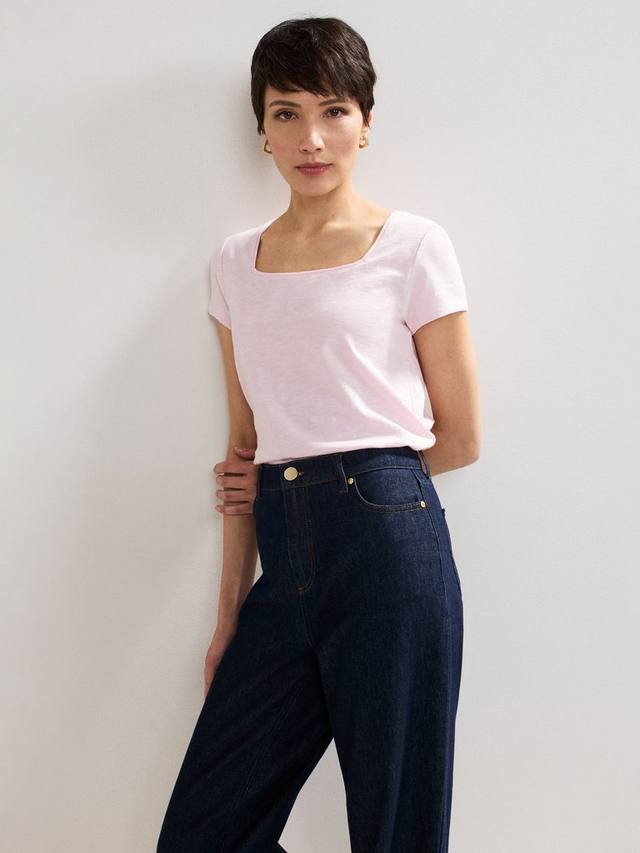 Белла хлопковая футболка с квадратным вырезом Phase Eight, Pale Pink
Белла хлопковая футболка с квадратным вырезом Phase Eight, Pale Pink