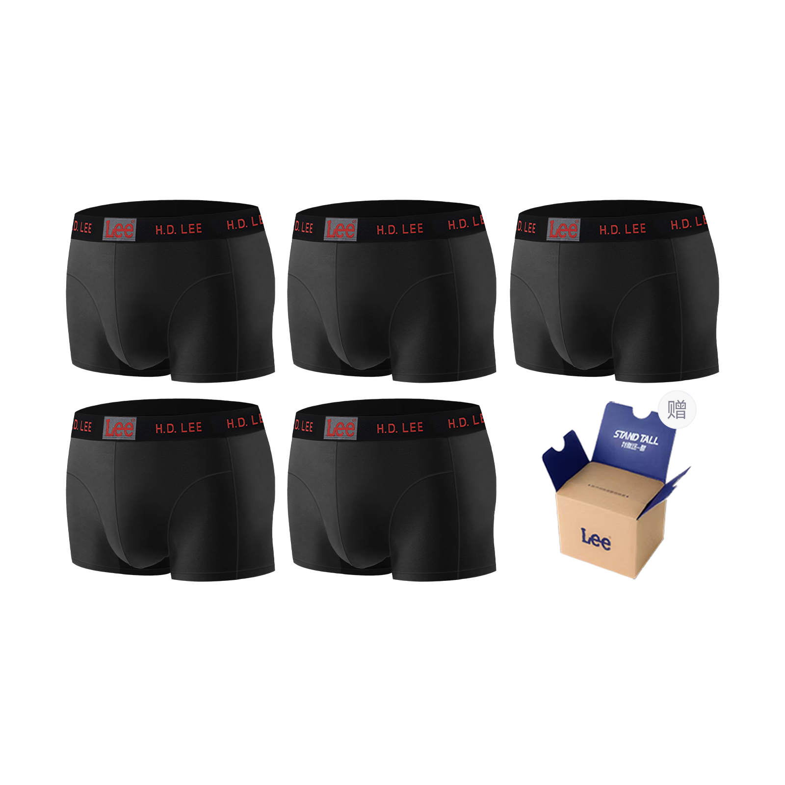 Lee Подарочный набор мужского белья 5 пар
Lee Подарочный набор мужского белья 5 пар