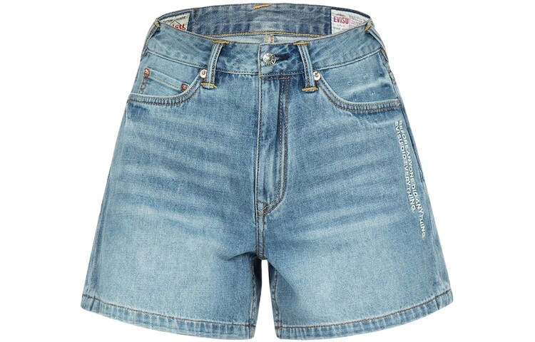 Джинсовые шорты женские джинсовые синие Evisu
Джинсовые шорты женские джинсовые синие Evisu