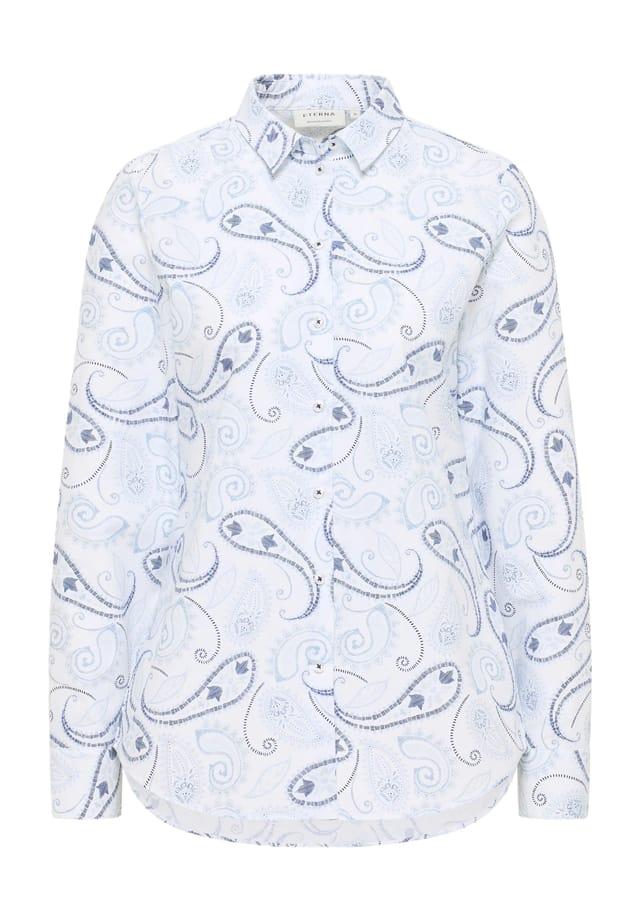 Блузка-Рубашка с пуговицами спереди легко пристёгиваемая Eterna, синий
Блузка-Рубашка с пуговицами спереди легко пристёгиваемая Eterna, синий