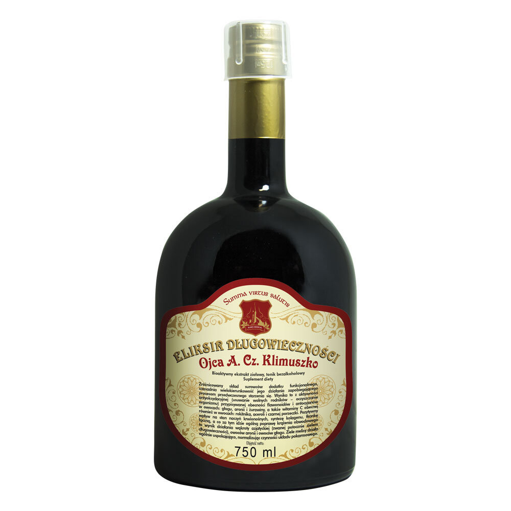 Эликсир долголетия, БАД, 750мл Zioła Ojca Klimuszko
Эликсир долголетия, БАД, 750мл Zioła Ojca Klimuszko