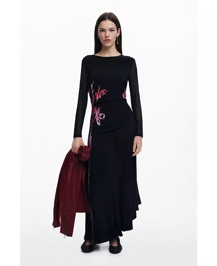 Женское асимметричное платье-лилия Desigual, черный
Женское асимметричное платье-лилия Desigual, черный