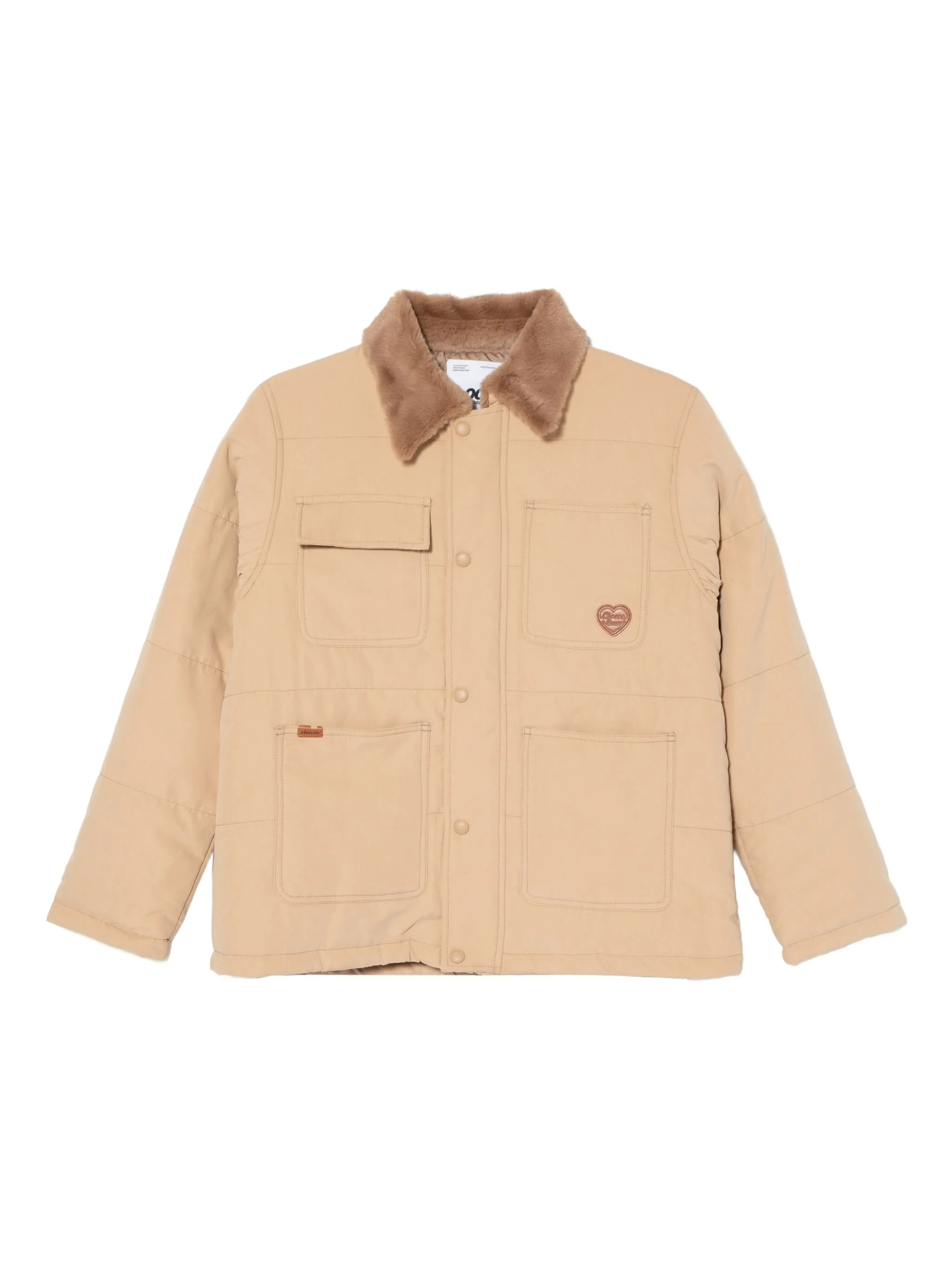 Куртка с нашивкой-логотипом Chocoolate, бежевый
Куртка с нашивкой-логотипом Chocoolate, бежевый