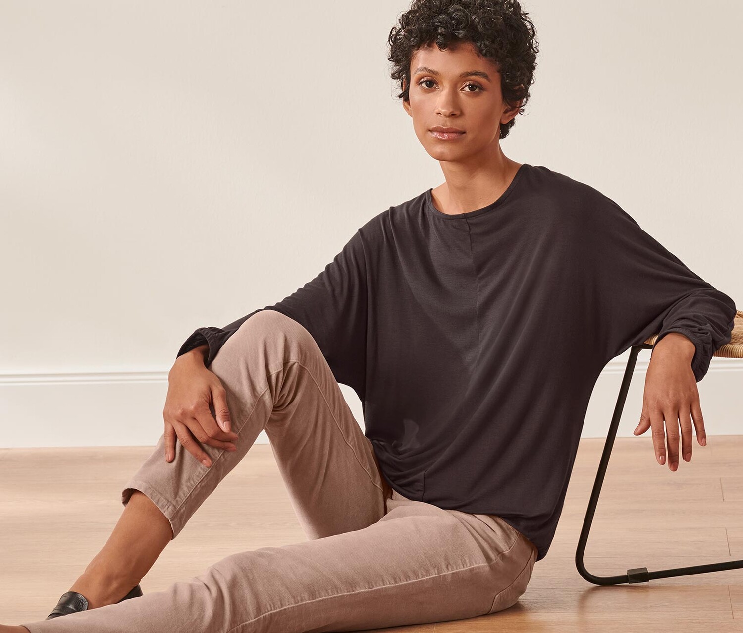 Рубашка летучей мыши Tchibo, темно коричневый
Рубашка летучей мыши Tchibo, темно коричневый