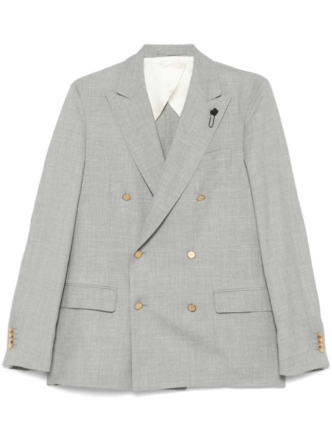 Блейзер с брошью Lardini, серый
Блейзер с брошью Lardini, серый