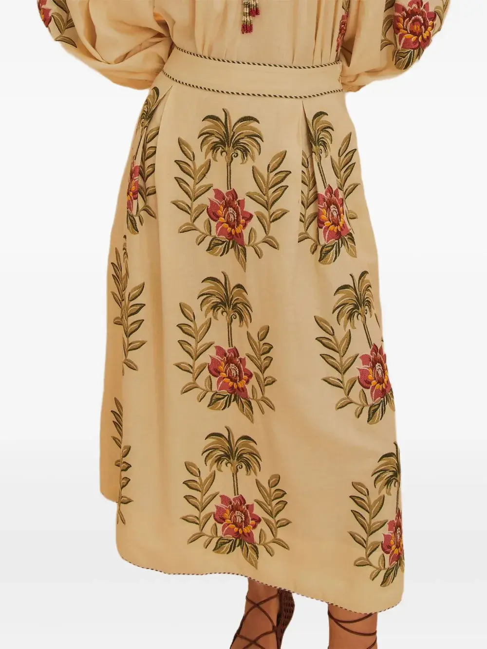 Юбка макси с вышитыми тропическими цветами FARM Rio
Юбка макси с вышитыми тропическими цветами FARM Rio