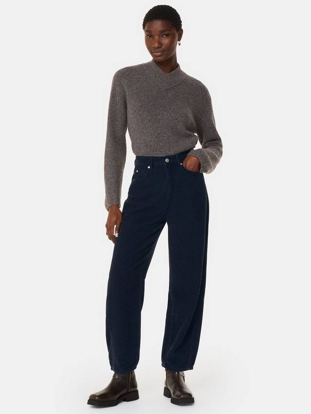 Джинсы-бочкообразные брюки с высокой талией из шнура Whistles, темно-синий
Джинсы-бочкообразные брюки с высокой талией из шнура Whistles, темно-синий