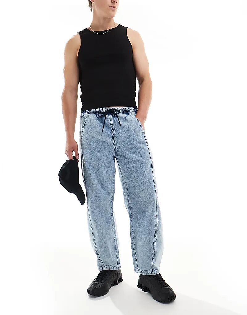 Эластичные джинсы-бочонки с логотипом ADS, цвет средне-синий ASOS DESIGN
Эластичные джинсы-бочонки с логотипом ADS, цвет средне-синий ASOS DESIGN