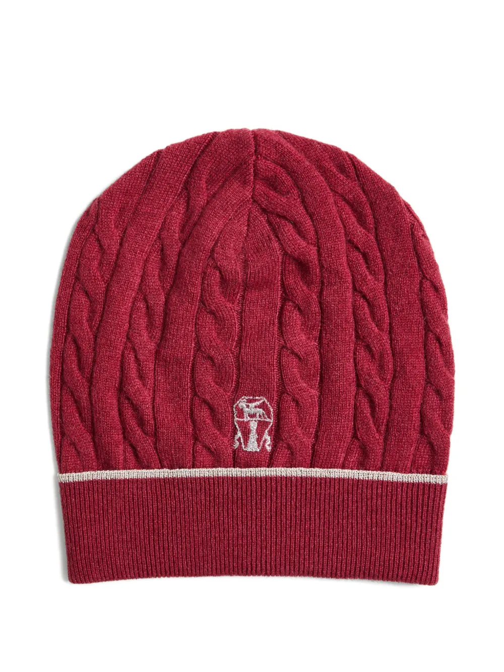 Шапка бини фактурной вязки с логотипом Brunello Cucinelli Kids, красный
Шапка бини фактурной вязки с логотипом Brunello Cucinelli Kids, красный