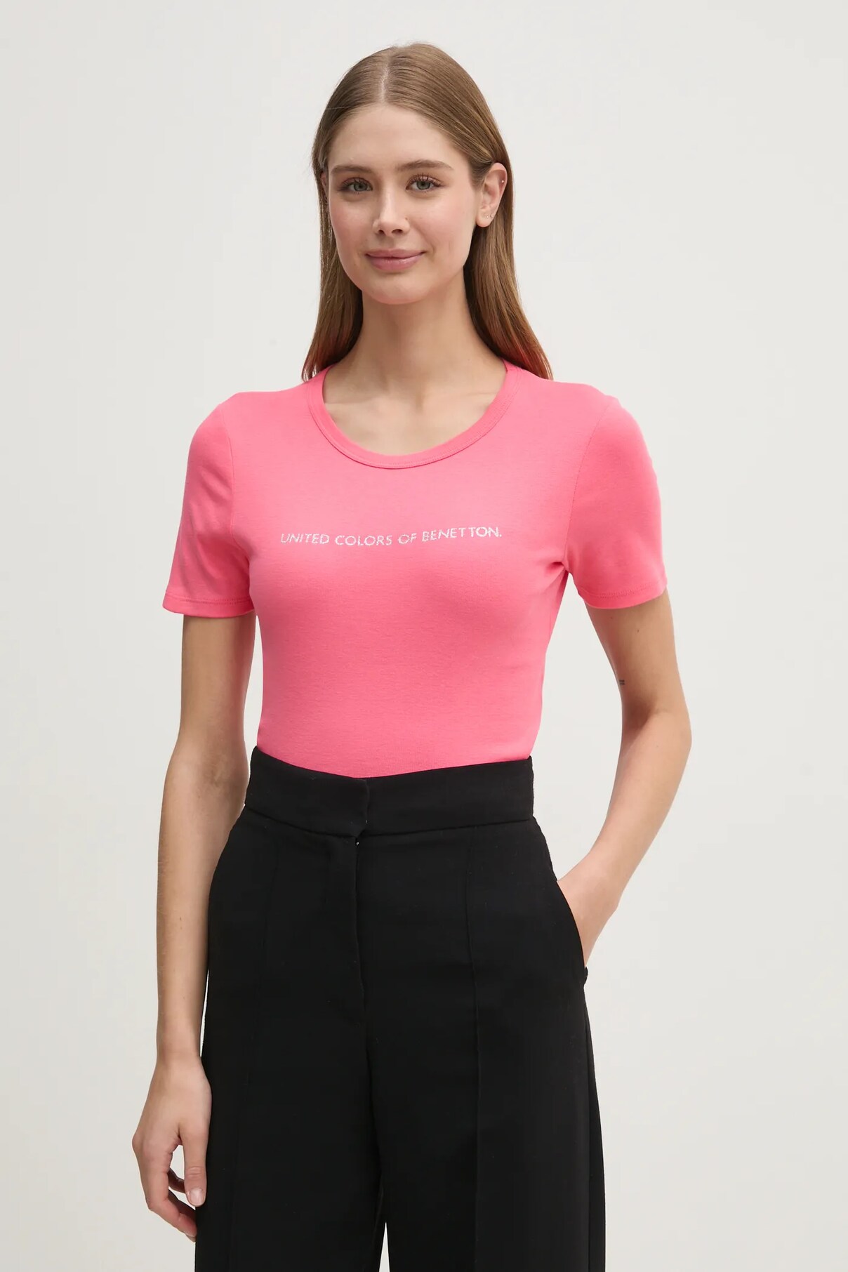 Футболка из хлопка United Colors Of Benetton, розовый
Футболка из хлопка United Colors Of Benetton, розовый