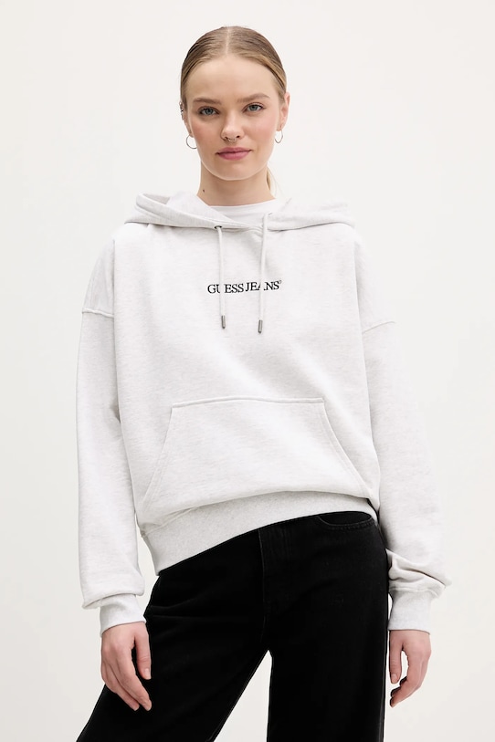 Хлопковая толстовка Guess Jeans, серый
Хлопковая толстовка Guess Jeans, серый