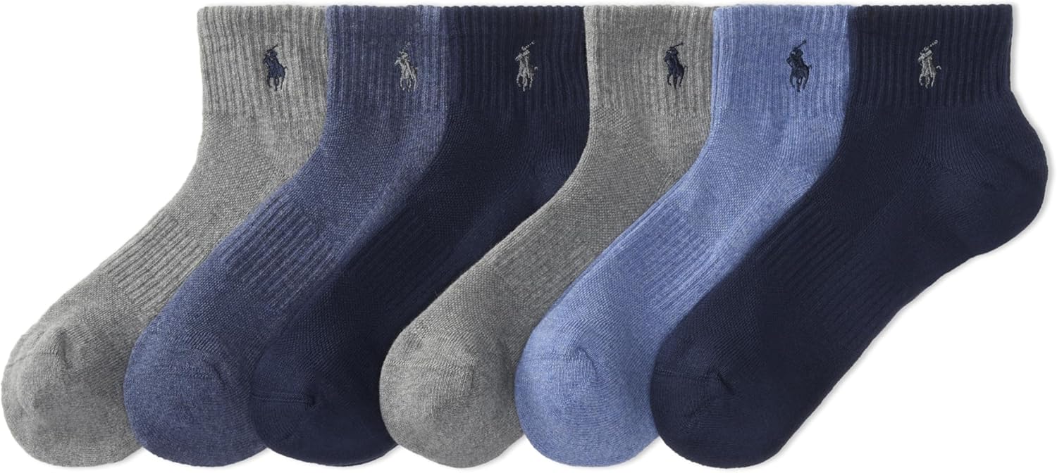 POLO RALPH LAUREN Мужские классические спортивные однотонные носки до щиколотки - набор из 6 пар - спортивные, с мягкой подкладкой, хлопок, Denim
POLO RALPH LAUREN Мужские классические спортивные однотонные носки до щиколотки - набор из 6 пар - спортивные, с мягкой подкладкой, хлопок, Denim