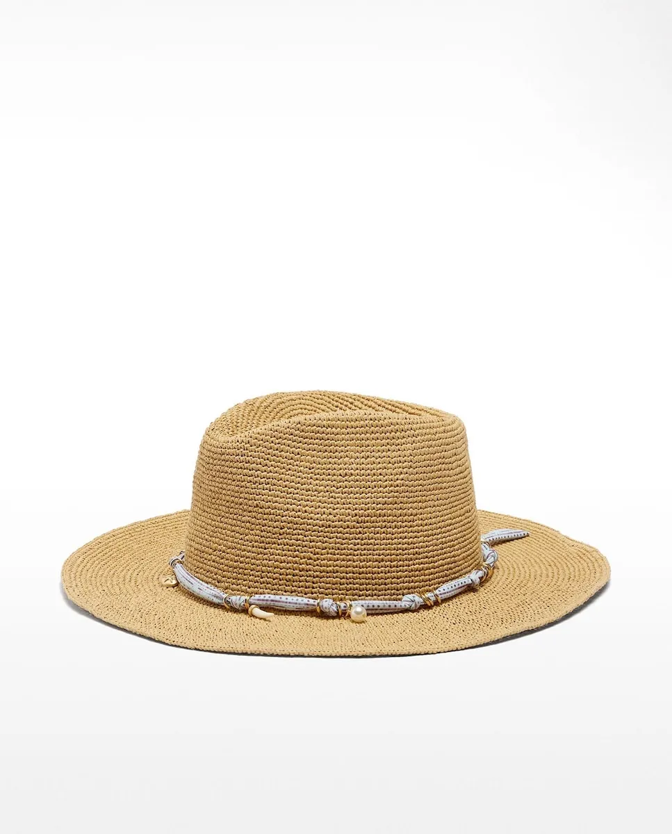 Женская шляпа из эффекта рафии с декоративной лентой Parfois, светло-коричневый
Женская шляпа из эффекта рафии с декоративной лентой Parfois, светло-коричневый