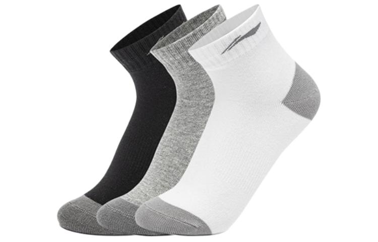 LINING Фитнес-носки для щиколотки Unisex 6 Pack Black/White/Gray
LINING Фитнес-носки для щиколотки Unisex 6 Pack Black/White/Gray