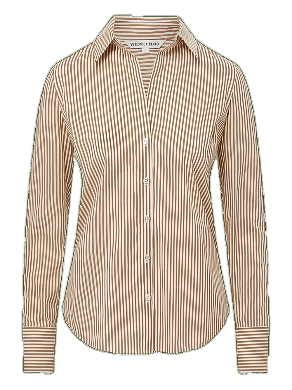 Полосатая рубашка с длинными рукавами Veronica Beard, коричневый
Полосатая рубашка с длинными рукавами Veronica Beard, коричневый