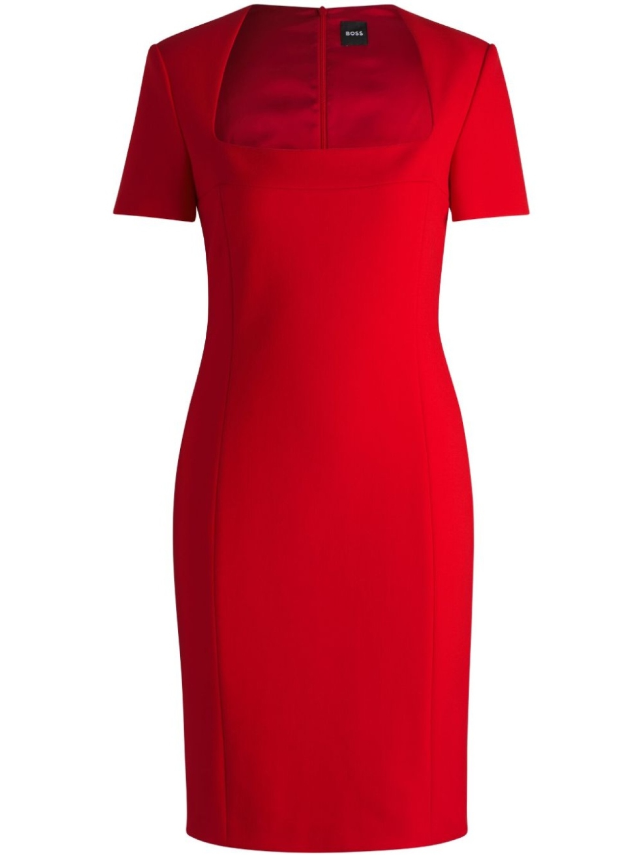 BOSS платье миди с короткими рукавами, красный
BOSS платье миди с короткими рукавами, красный