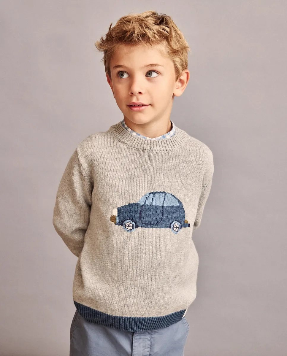 Интарсия меланж трикотажного свитера для мальчика Coconut El Corte Inglés, светло-серый
Интарсия меланж трикотажного свитера для мальчика Coconut El Corte Inglés, светло-серый