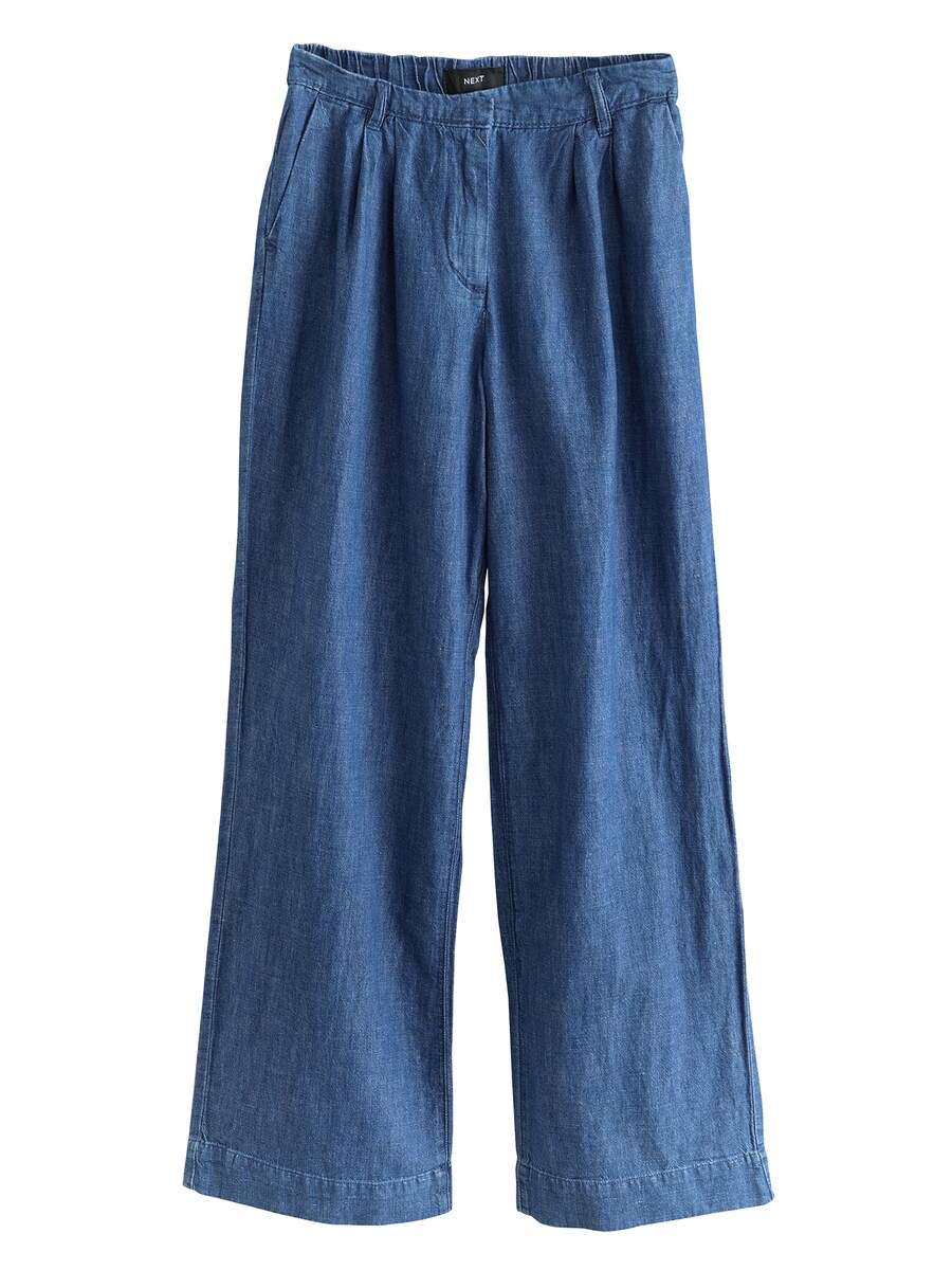 Джинсы с широкими штанинами Next, синий деним
Джинсы с широкими штанинами Next, синий деним