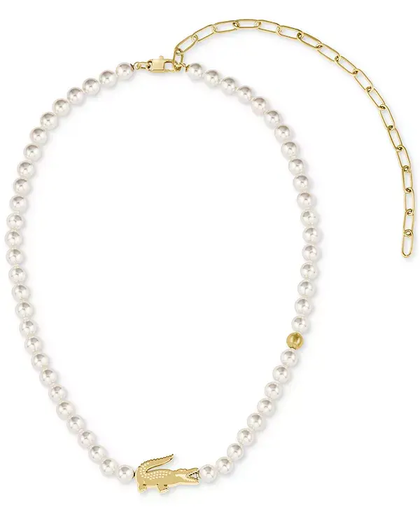 Ожерелье из нити искусственного жемчуга золотистого оттенка Matchpoint, 16-1/3 дюйма + удлинитель 2-1/2 дюйма Lacoste, gold
Ожерелье из нити искусственного жемчуга золотистого оттенка Matchpoint, 16-1/3 дюйма + удлинитель 2-1/2 дюйма Lacoste, gold