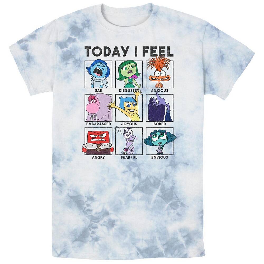 Мужская футболка Inside Out 2 Today I Feel Group Shot Emotion Boxes с графическим рисунком Bombard Wash Disney / Pixar, цвет White Blue
Мужская футболка Inside Out 2 Today I Feel Group Shot Emotion Boxes с графическим рисунком Bombard Wash Disney / Pixar, цвет White Blue