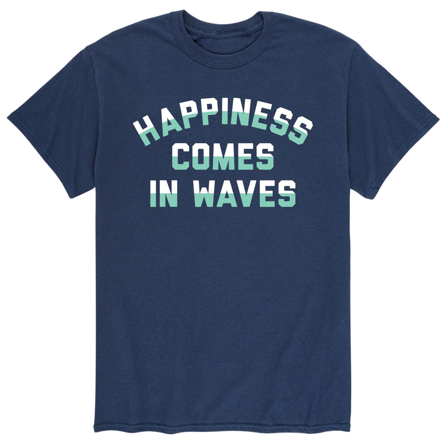Мужская футболка «Счастье приходит волнами» Licensed Character
Мужская футболка «Счастье приходит волнами» Licensed Character