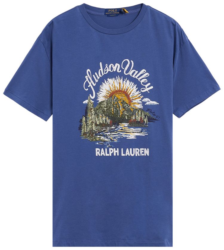 Футболка Polo Ralph Lauren с коротким рукавом, трикотажная, с оригинальным графическим принтом, модель Hudson Valley, синий
Футболка Polo Ralph Lauren с коротким рукавом, трикотажная, с оригинальным графическим принтом, модель Hudson Valley, синий