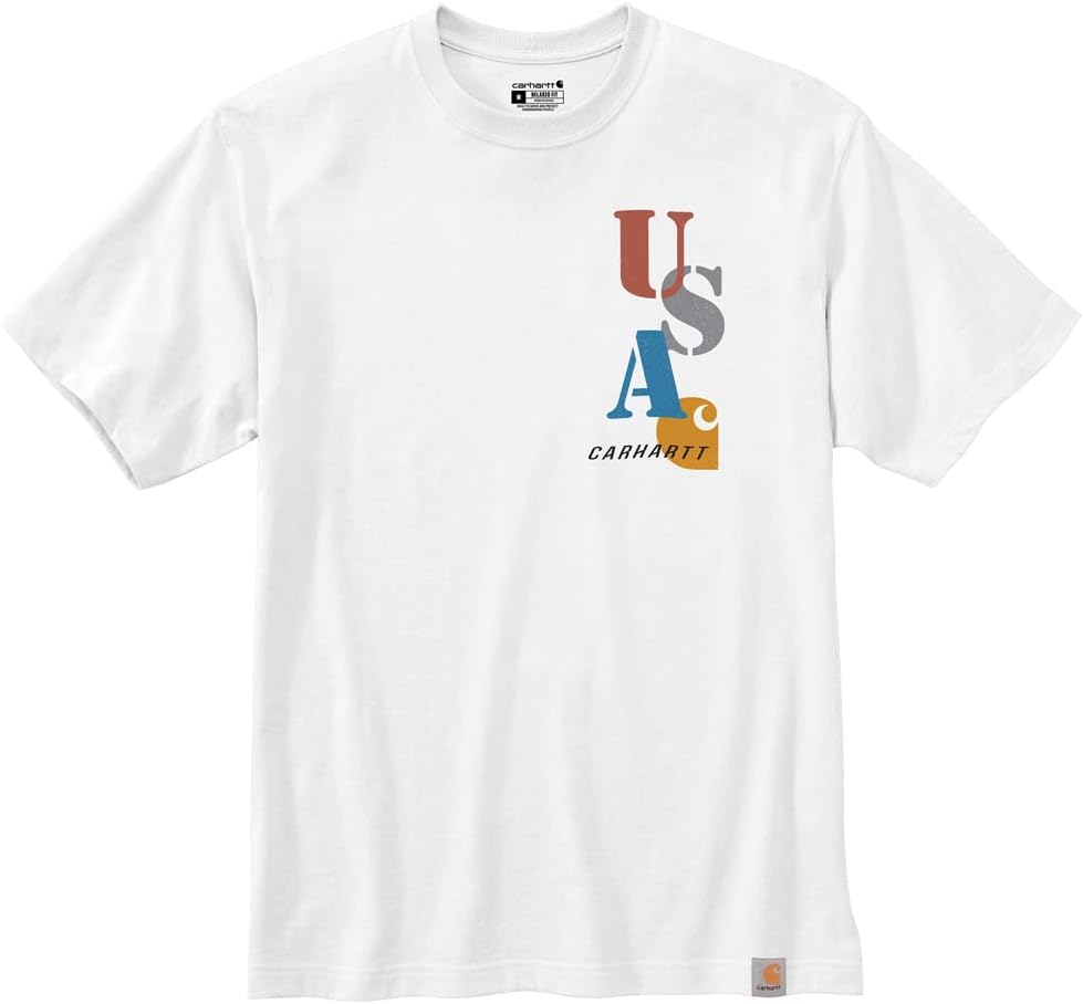 Carhartt мужская футболка 105753 Relaxed Fit Midweight с коротким рукавом и принтом USA, White, Белый, Carhartt мужская футболка 105753 Relaxed Fit Midweight с коротким рукавом и принтом USA, White
Carhartt мужская футболка 105753 Relaxed Fit Midweight с коротким рукавом и принтом USA, White, Белый, Carhartt мужская футболка 105753 Relaxed Fit Midweight с коротким рукавом и принтом USA, White