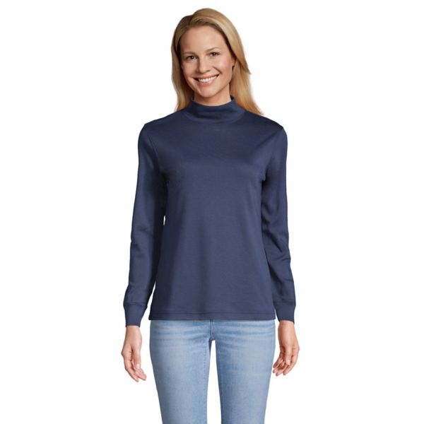 Женский топ с длинными рукавами и воротником-стойкой Lands' End, цвет radiant navy
Женский топ с длинными рукавами и воротником-стойкой Lands' End, цвет radiant navy