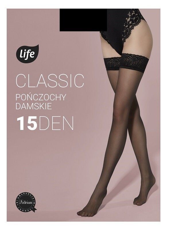 Женские чулки Life Classic Nero 15 DEN, 3/4
Женские чулки Life Classic Nero 15 DEN, 3/4