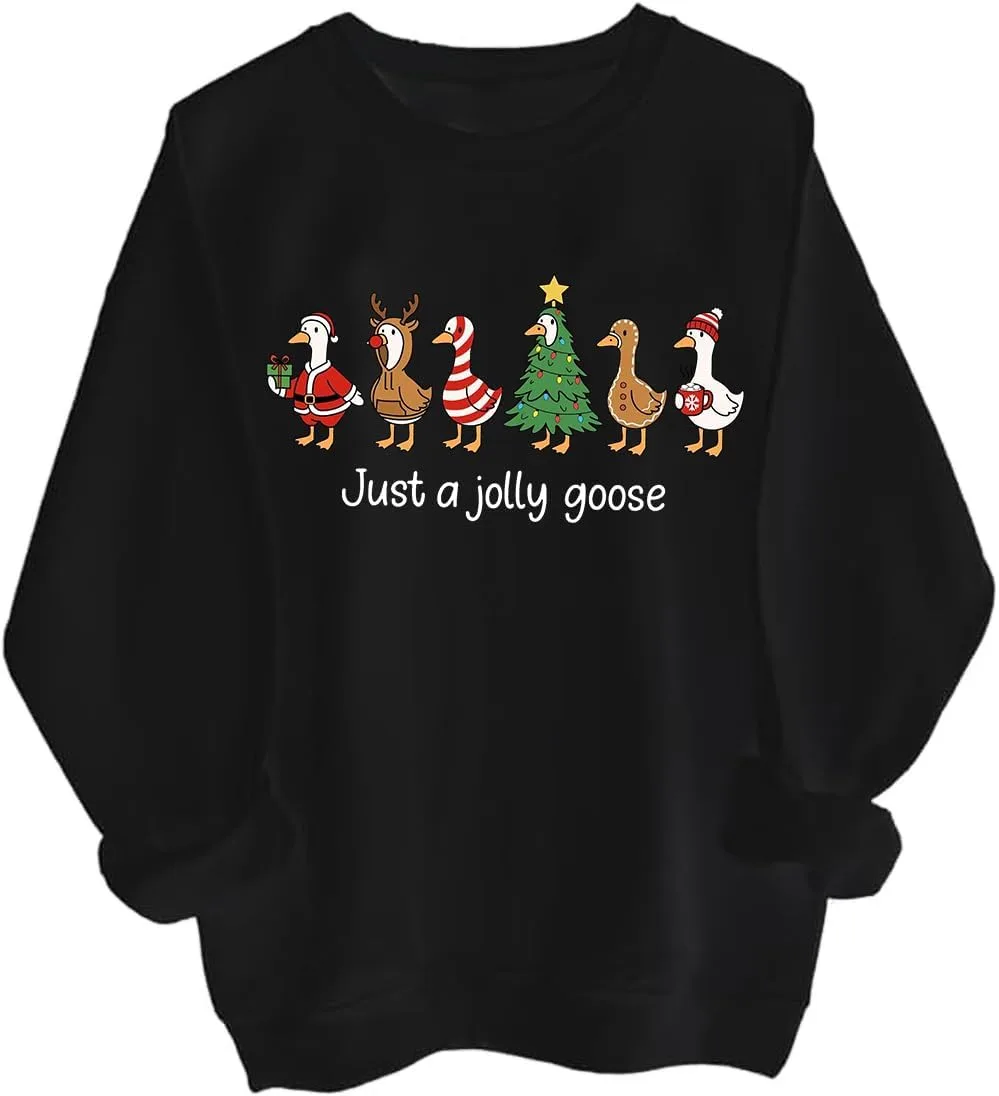 Толстовка Just A Jolly Goose с забавным гусем BTGRL
Толстовка Just A Jolly Goose с забавным гусем BTGRL