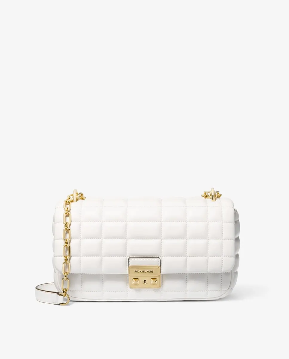 Сумка через плечо из стеганой кожи Tribeca Michael Michael Kors, белый
Сумка через плечо из стеганой кожи Tribeca Michael Michael Kors, белый