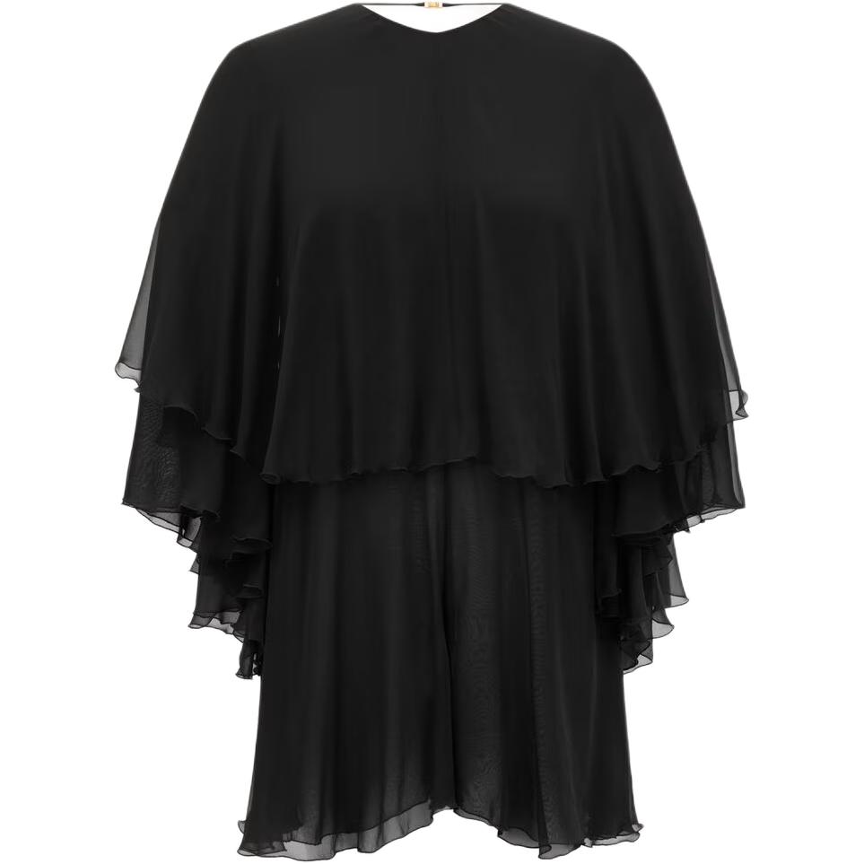 Комбинезон с рюшами и открытой спиной SAINT LAURENT, черный
Комбинезон с рюшами и открытой спиной SAINT LAURENT, черный