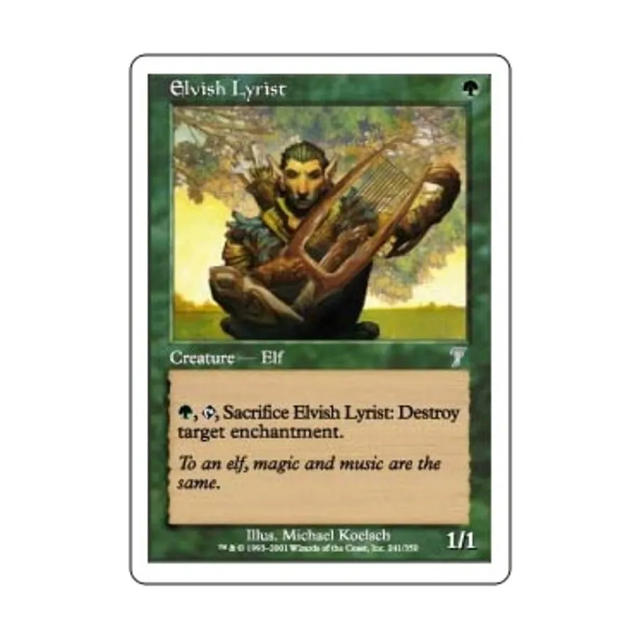 CCG Эльфийский лирист (U), MTG - 7th Edition 
CCG Эльфийский лирист (U), MTG - 7th Edition