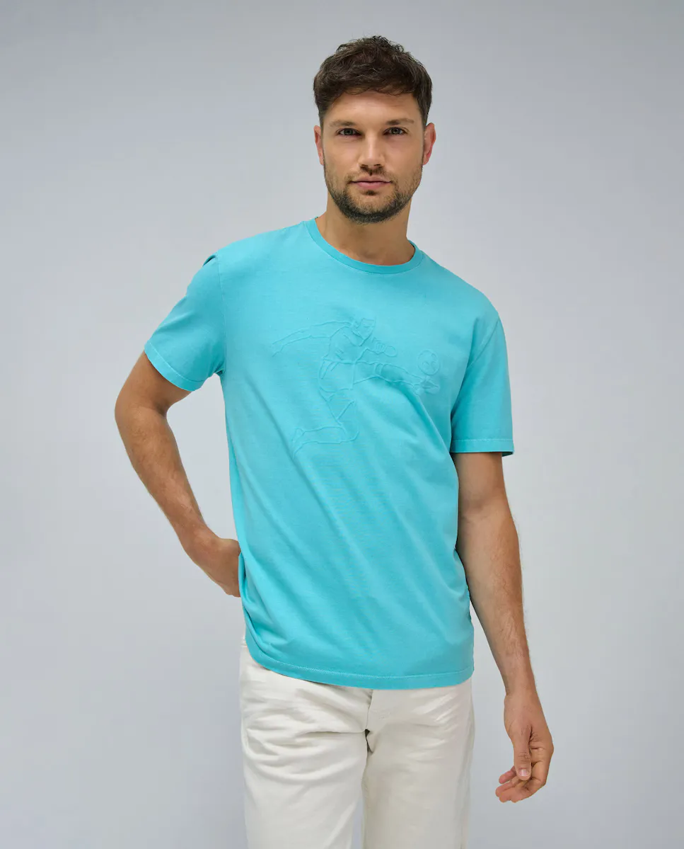 Мужская голубая футболка с коротким рукавом Salsa Jeans, светло-голубой 
Мужская голубая футболка с коротким рукавом Salsa Jeans, светло-голубой