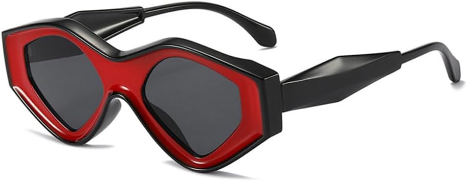 Модные солнцезащитные очки-треугольники «кошачий глаз» для женщин, ретро, двухцветные, трендовые мужские, уникальные солнцезащитные очки неправильной формы MTZJH, Red Black Grey
Модные солнцезащитные очки-треугольники «кошачий глаз» для женщин, ретро, двухцветные, трендовые мужские, уникальные солнцезащитные очки неправильной формы MTZJH, Red Black Grey