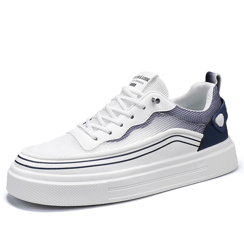 SHOUBA Мужские низкие скейтбордские кроссовки бело-синие, цвет White Blue
SHOUBA Мужские низкие скейтбордские кроссовки бело-синие, цвет White Blue