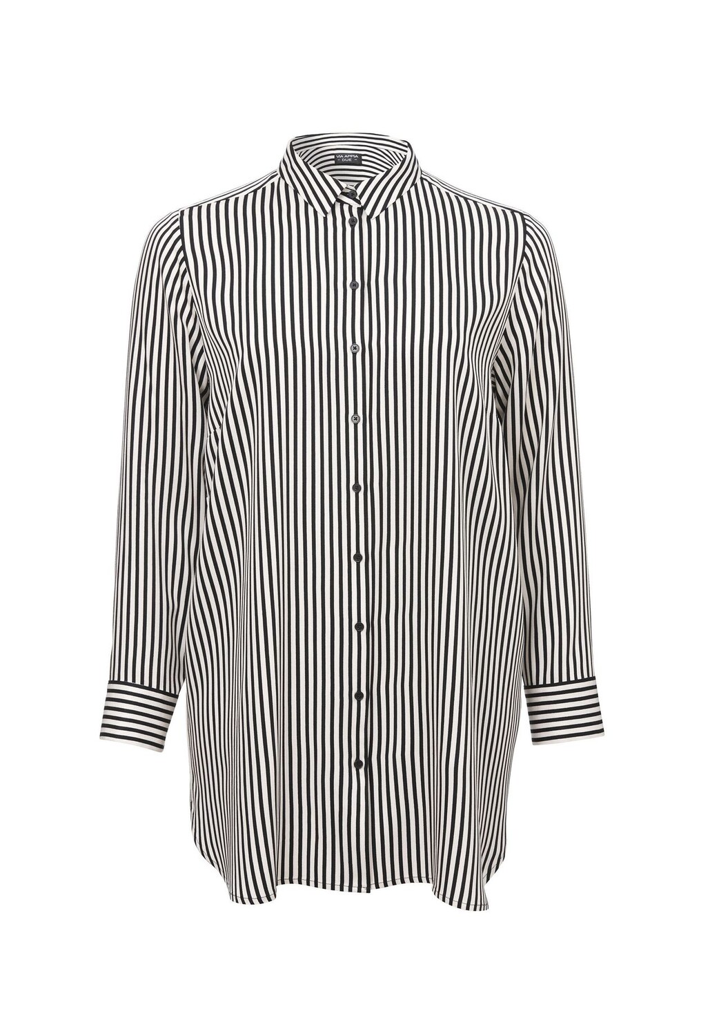 Блузка с длинными рукавами Классическая блузка с длинными рукавами и полосатым узором по всей поверхности VIA APPIA -DUE-, цвет Creme / Schwarz 
Блузка с длинными рукавами Классическая блузка с длинными рукавами и полосатым узором по всей поверхности VIA APPIA -DUE-, цвет Creme / Schwarz