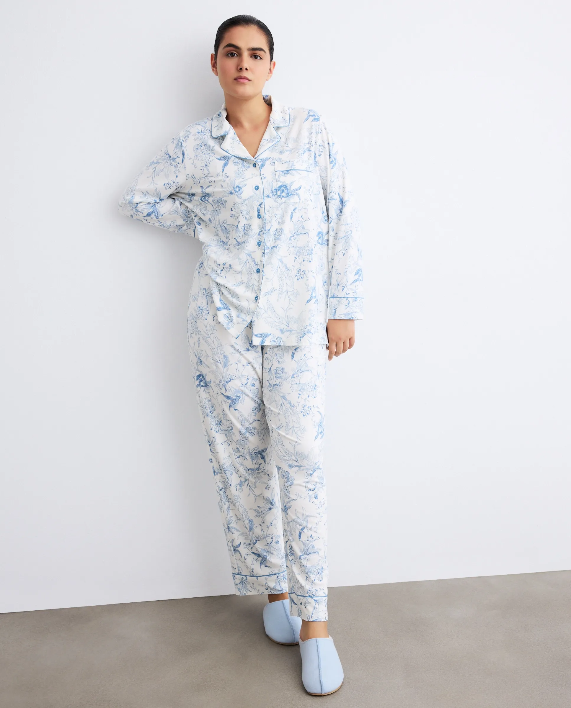 Женская пижама в стиле рубашки Couchel, синий
Женская пижама в стиле рубашки Couchel, синий