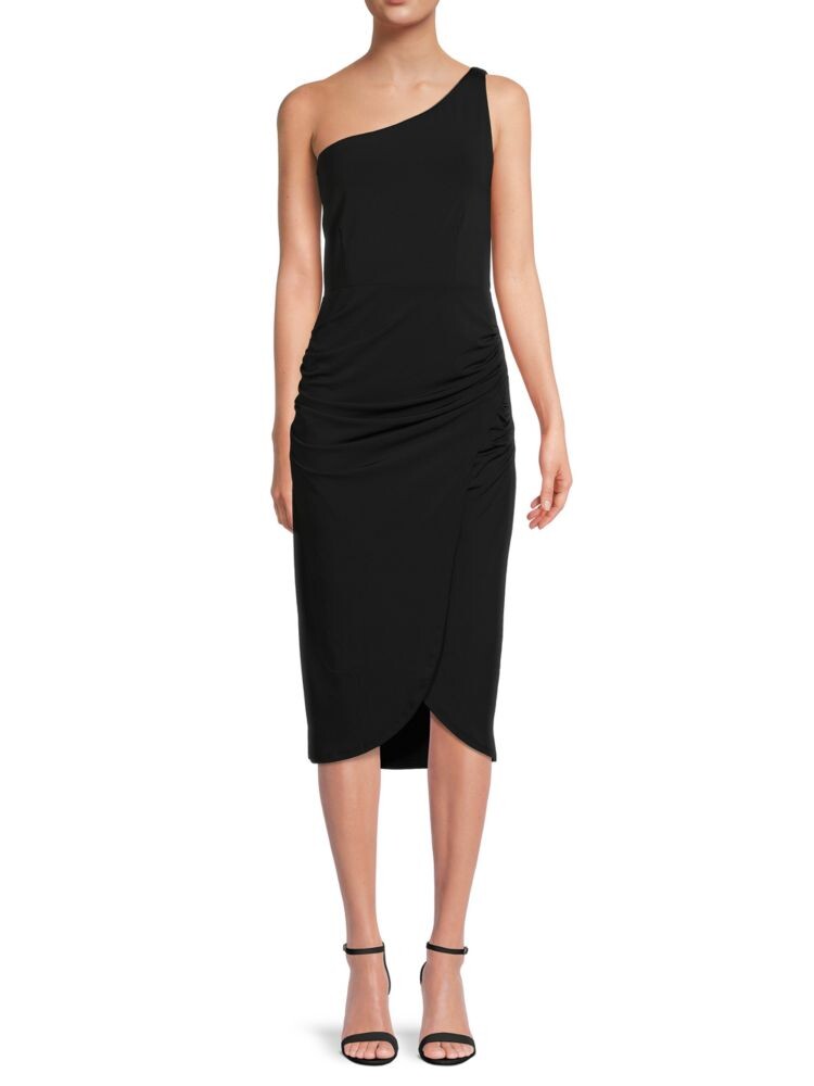 Облегающее платье на одно плечо Socialite, черный
Облегающее платье на одно плечо Socialite, черный